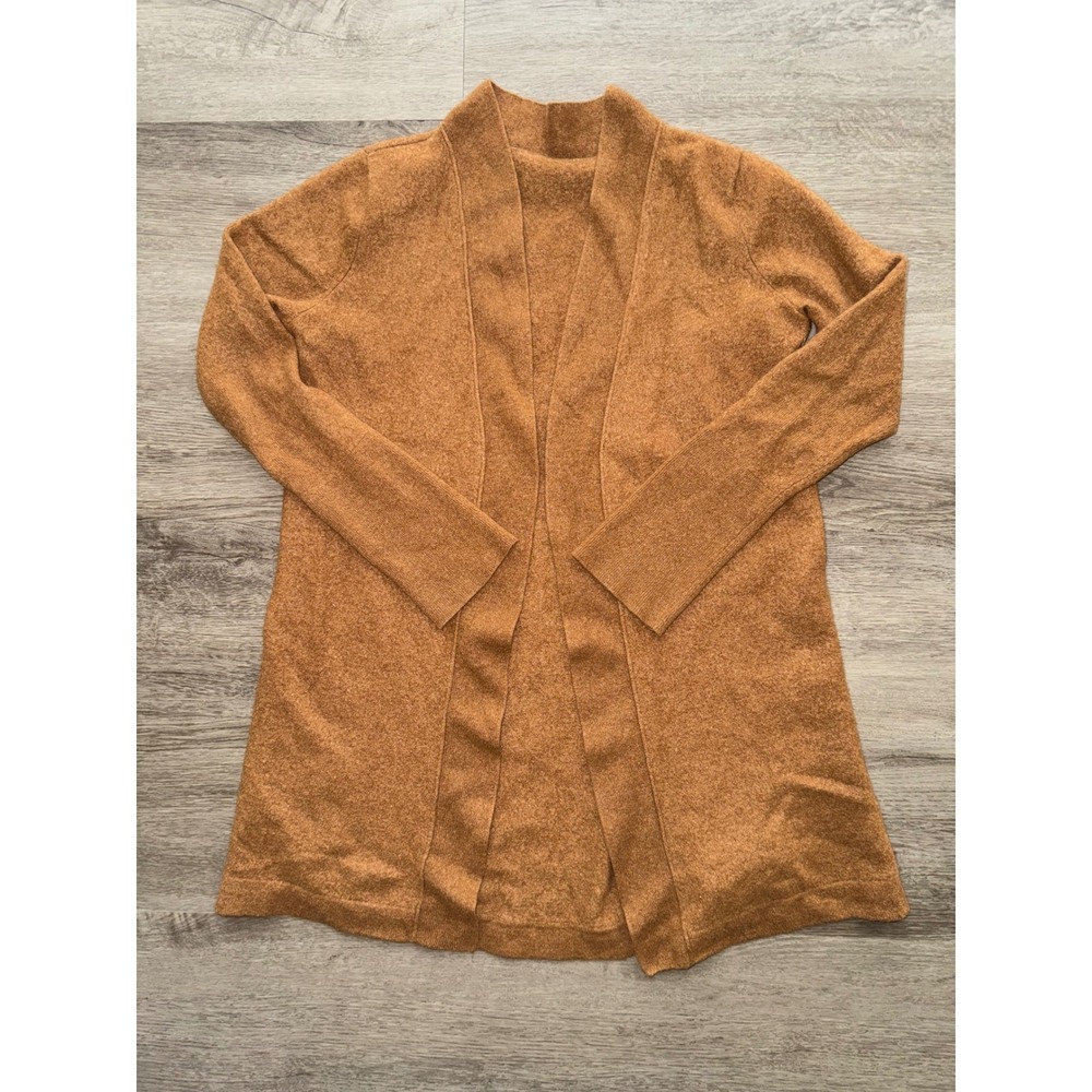 Women's 100% Cashmere Brown Cardigan, Small